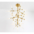 Zhongshan guzhen cheap led hanging lamp hotel living room luxury modern chandeliers pendant lights